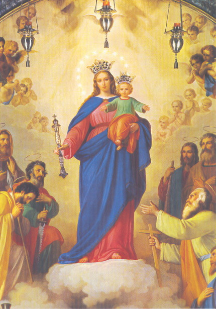 Maria Vergine Santissima è l'Aiuto, spinta da Purissimo Amore.